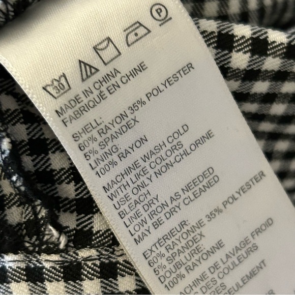 UO Black and White Houndstooth Leggings PANTS 0 - Picture 8 of 12